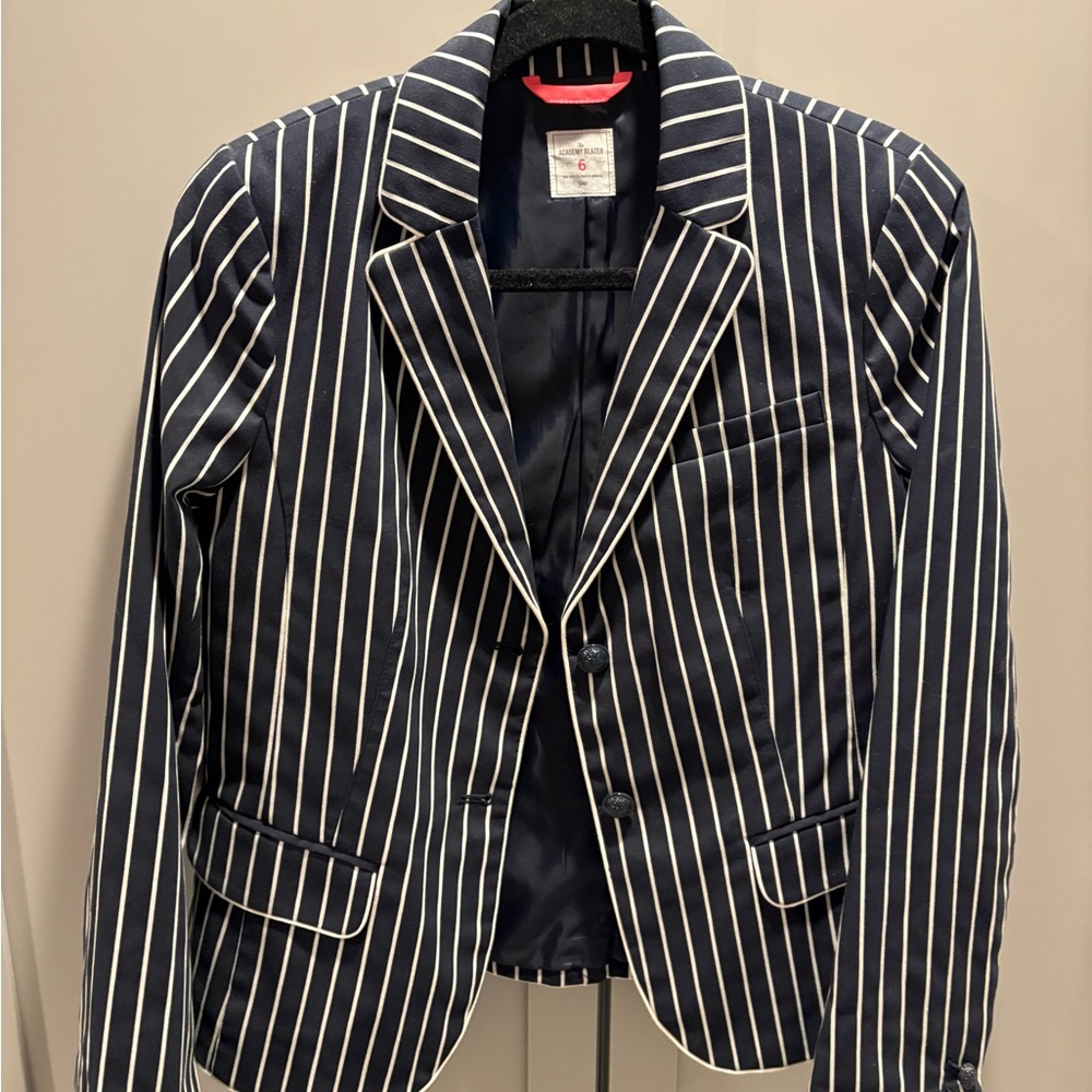 GAP Navy and White Academy Blazer